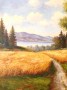 Paisaje panoramico con lago y montañas